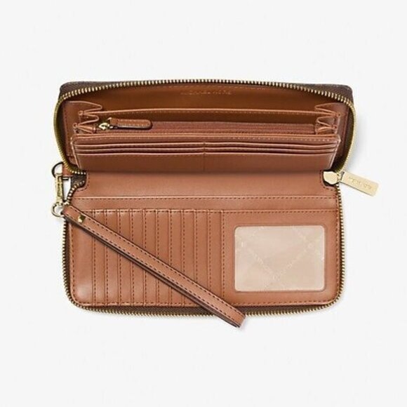 Michael kors Jet Set Travel Large Logo Continental Wristlet Multi Card Organizer - Picture 2 of 2